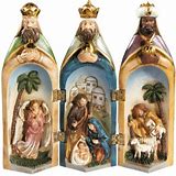 Hand Crafted Three Kings Nativity Tri-Fold Figurine