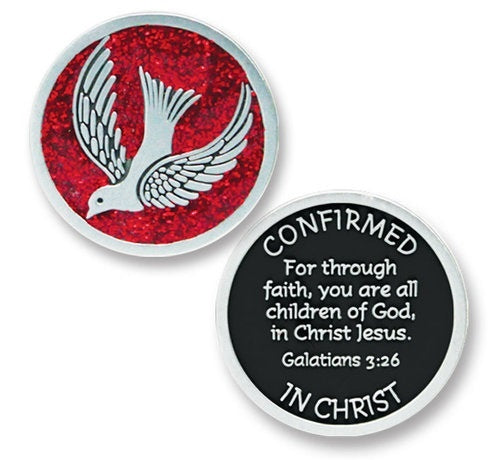Confirmation Token with Dove pack of 2