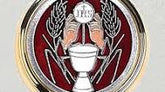 Beautiful Silver Toned Red Holy Communion Pyx Enameled. Made in Italy.