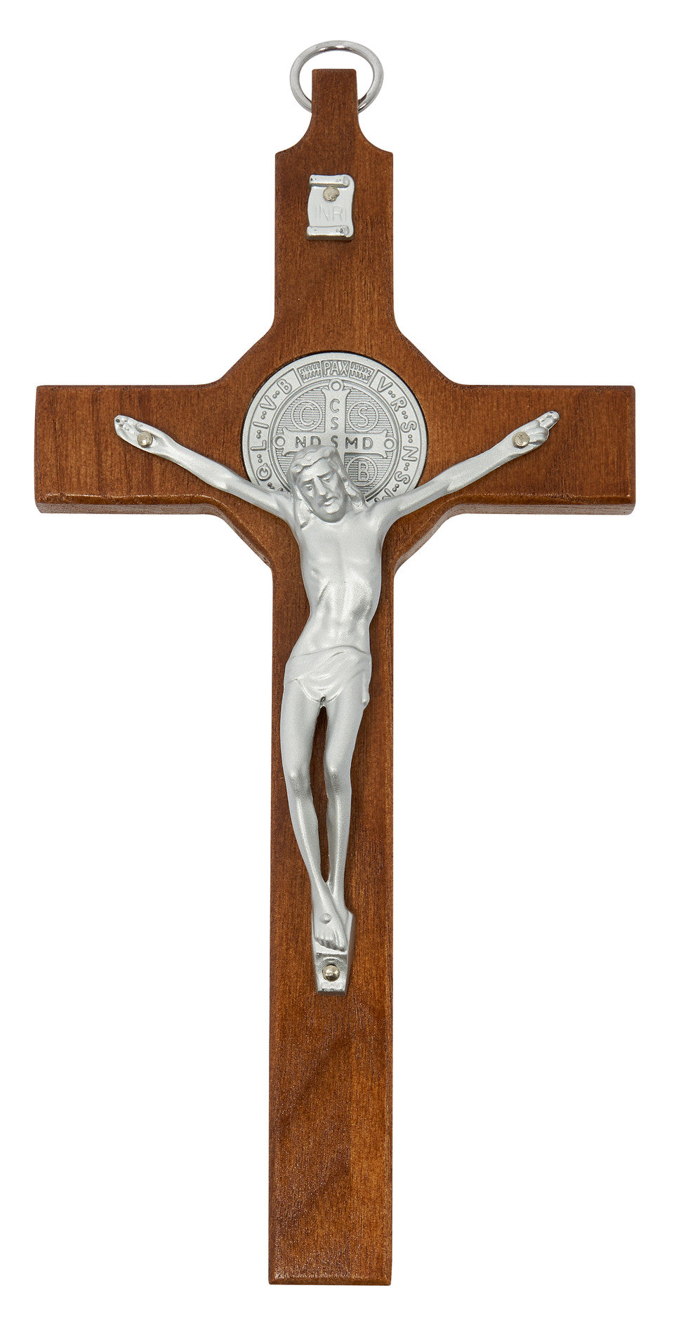 8"INCHES TALL WALNUT ST. BENEDICT CRUCIFIX