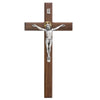 12" WALNUT BEVELED CRUCIFIX
