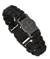 BLACK PARACORD ST. BENEDICT BRACELET
