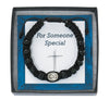 BLACK WOOD COMMUNION CORDED BRACELET