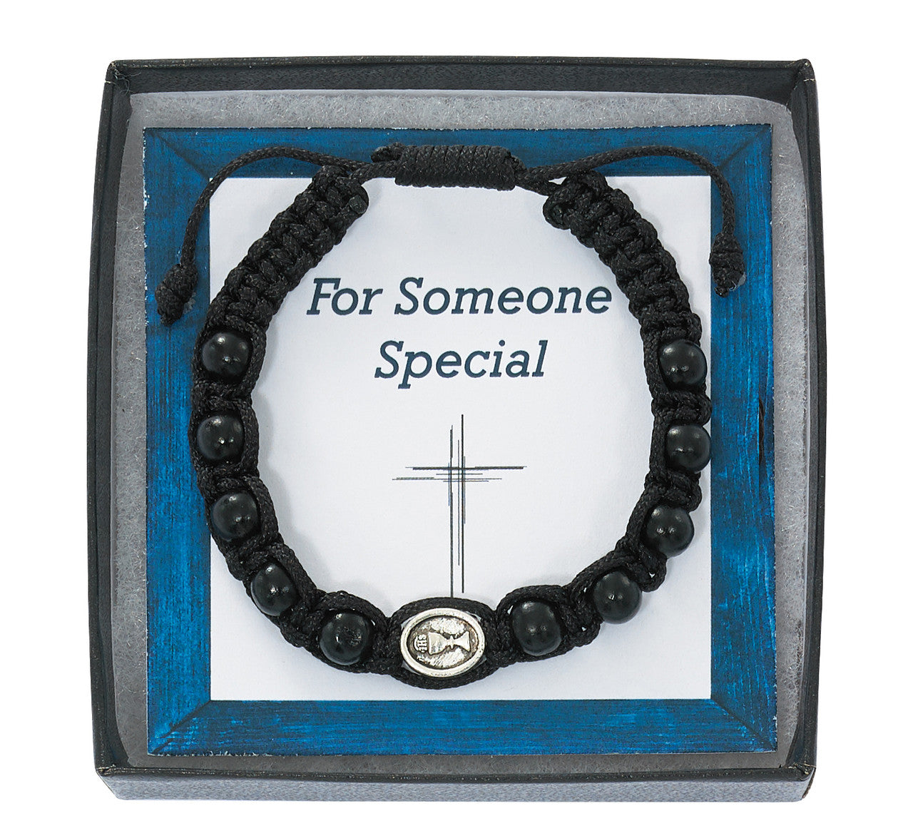 BLACK WOOD COMMUNION CORDED BRACELET