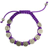 PURPLE ST. BENEDICT CORD BRACELET