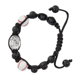 Handmade Confirmation St. Sebastian Patron Saint of Athletes Sports Bracelet Baseball