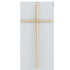 10'' Plain Solid Brass cross C510 mv