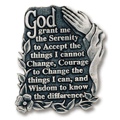 Serenity Prayer Pewter Visor Clip