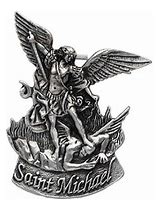 Saint St Michael the Archangel Visor Clip,
