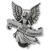Guardian Angel Pewter Visor Clip for Sons  Reads: Son please drive carefully