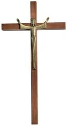 Walnut Finish Risen Christ Wall Cross