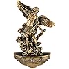 Saint Michael The Archangel Resin Holy Water Font, 9 Inch