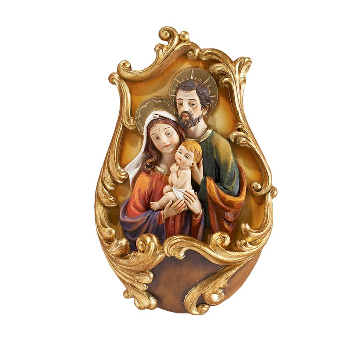 Hand crafted Holy Family Holy Water Font