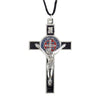 Hand Crafted Color St. Benedict Crucifix Pendant - 4/pack
