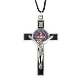 Hand Crafted Color St. Benedict Crucifix Pendant - 4/pack