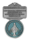 BLUE EPOXY MIRACULOUS Medal VISOR CLIP Gv866
