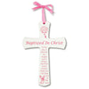 Baby Girl's 6in Baptism White Cross