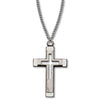 Sterling Silver Cross Necklace, 1″ on a 24'' inches chain
