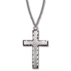 Sterling Silver Cross Necklace, 1″