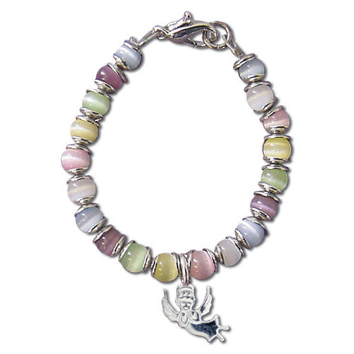 Baby's First Bracelet Multi-color Beads with Angel