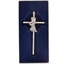 N1572G Silver Wall Cross, Blessing Baby Metal Cross, Great for Baptism, Perfect for First Holy Communion, Baby Shower, Birthday and Christening (girl)