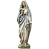 Blessed Virgin Mary Mother Madonna Lilies Garden Statue N1928