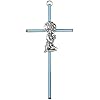Praying Little Boy Blue 6 Inch Metal Hanging Wall Cross N2029B