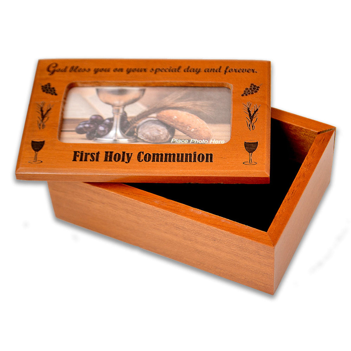 Hand Crafted First Communion Box Photo Cutout