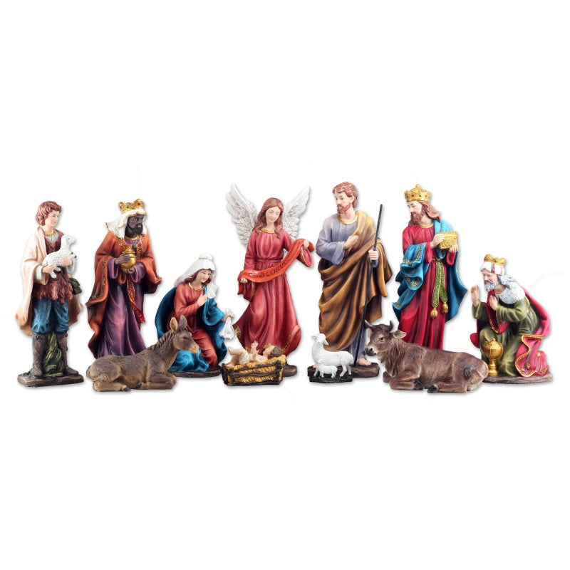 NATIVITY SET POLY RESIN 8" (11PCS)