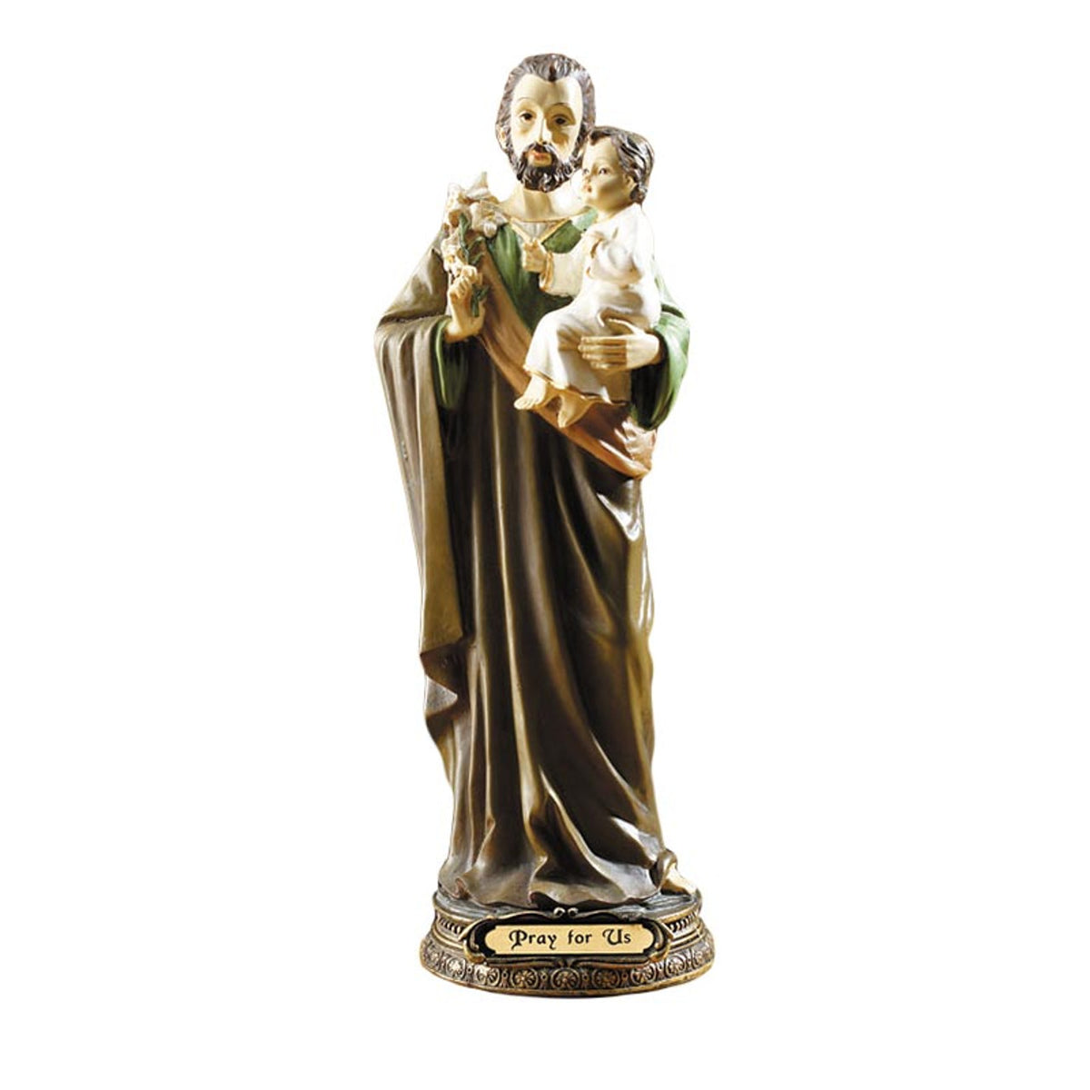 Hand Crafted 8-1/2" inches tall St. Joseph Statue