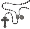 BLACK Medal Plated ST. BENEDICT ROSARY