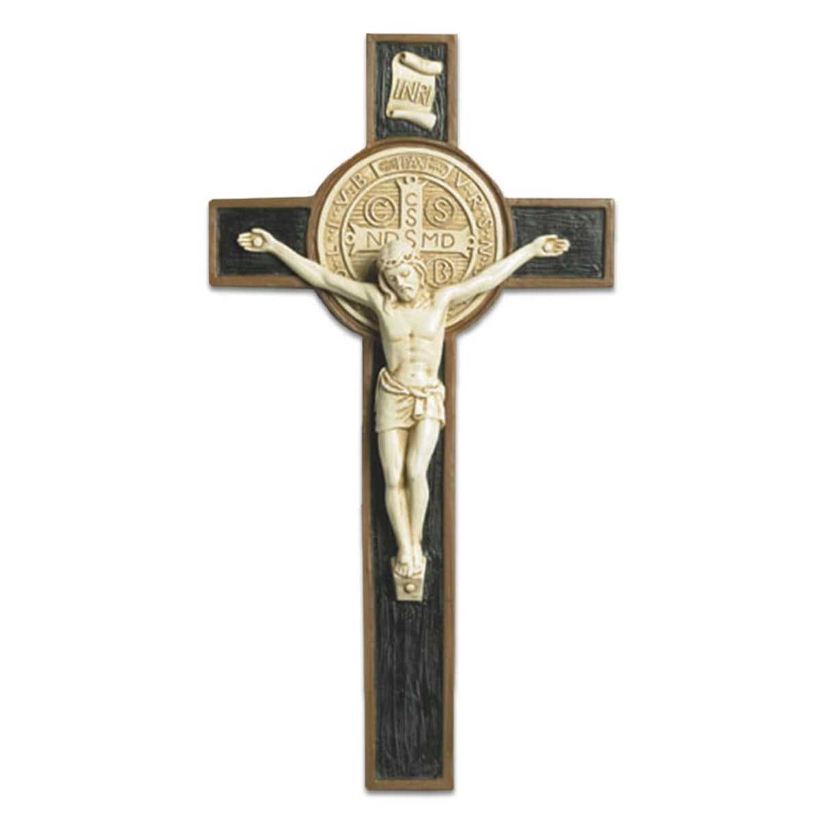 hand Crafted St. Benedict Wall Crucifix Pack of 3