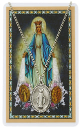 SPANISH MIRACULOUS MEDAL WITH GOLDTONE