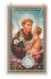 ST ANTHONY PRAYER CARD SET INCLUDES 24" SILVERTONE CHAIN