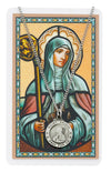 ST BRIGID PRAYER CARD SET INCLUDES 18" SILVERTONE CHAIN