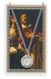 ST CHARLES PRAYER CARD SET INCLUDES 24" SILVERTONE CHAIN