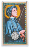 ST ELIZ ANN SETON PRAYCARD SET WITH 18" SILVERTONE CHAIN