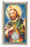 ST JUDE PRAYER CARD SET INCLUDES 24" SILVERTONE CHAIN