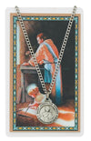 ST JOSEPH WORKER PRAY CARD SET INCLUDES 24" SILVERTONE CHAIN