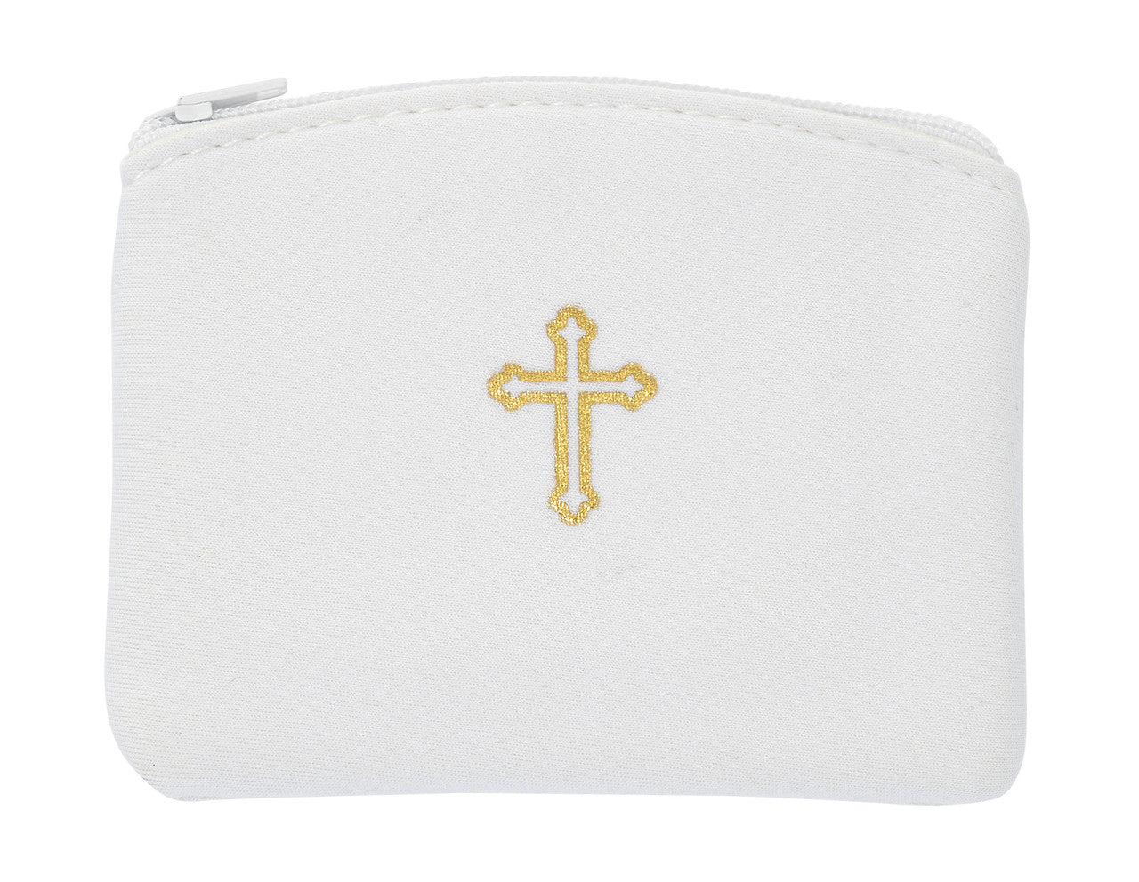 RP25 White Neoprene Rosary pouch DIMENSION: 3 X 4 INCHES