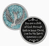 Pack Of 6 Dove Confirmation Pocket Token - Dove - Sparkle
