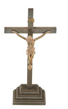 7" inches Standing Moulded Crucifix