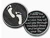 Hand Crafted Follow the Footprints of the Lord Pocket Token Pack of 12