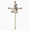 7" Cross-Brass-First Communion Girl