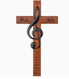 12" Cross/Treb.Clef-Praise Him