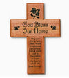 8" inches Cross-Mahogany - God Bless our home