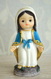 Statue 4" inches Our Lady of Grace set of 3