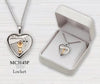 Sterling Silver First Holy Communion Locket Prayer Necklace