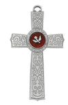 6" Filigree Red Confirmation Cross