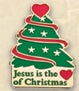 Jesus is the Heart of Christmas Lapel Pin